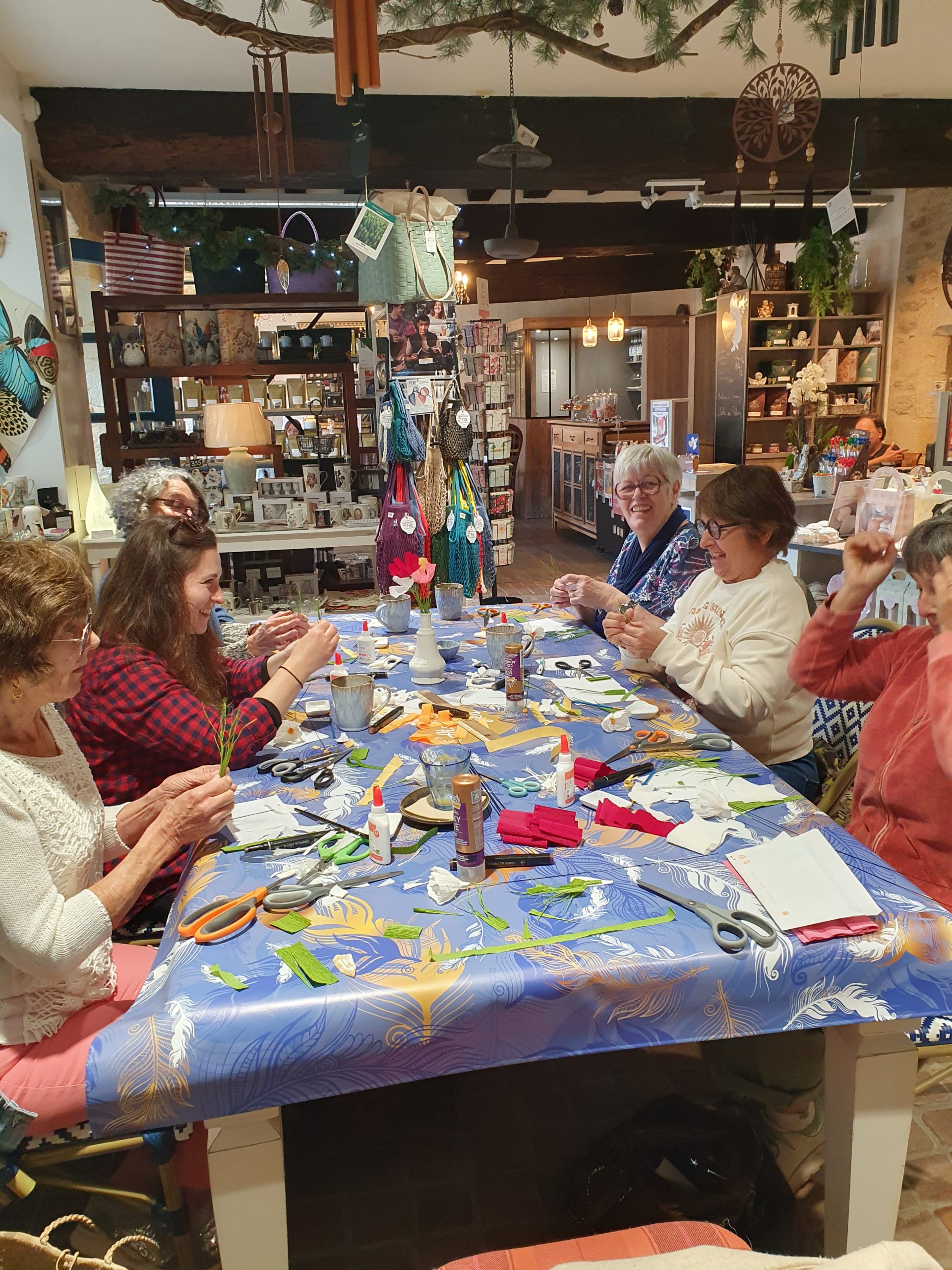 atelier fleurs en papier