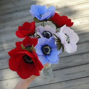 Anémones fleur en papier