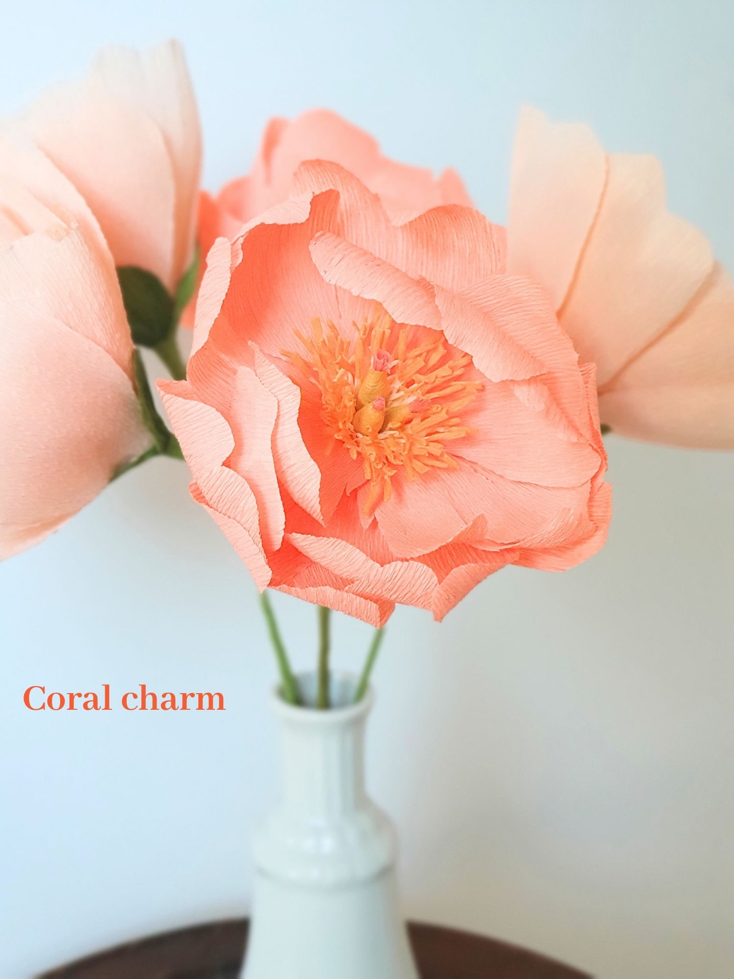 Fleur en papier : Pivoine en papier – Image 3