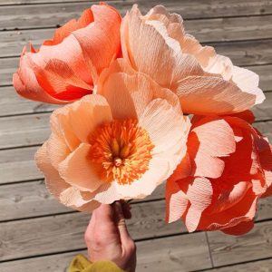 Pivoines en papier
