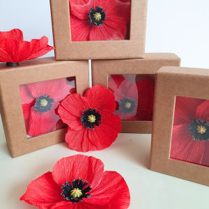 magnet fleuri coquelicot